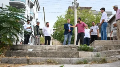 Bornova’da iki noktaya yeni merdiven