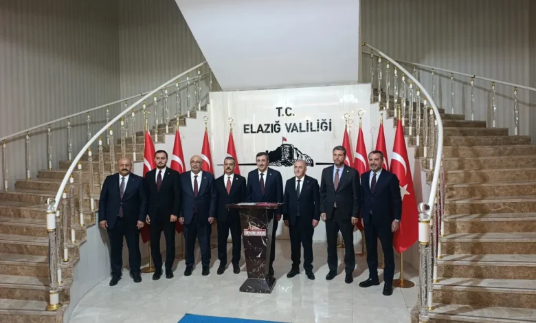 Cumhurbaşkanı Yardımcısı Cevdet Yılmaz’dan Elazığ Valiliği’ne ziyaret