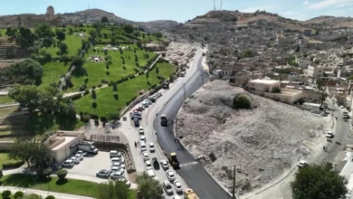 Şanlıurfa'da "Kültür ve Turizm Yolu"nda sıcak asfalt çalışması başladı