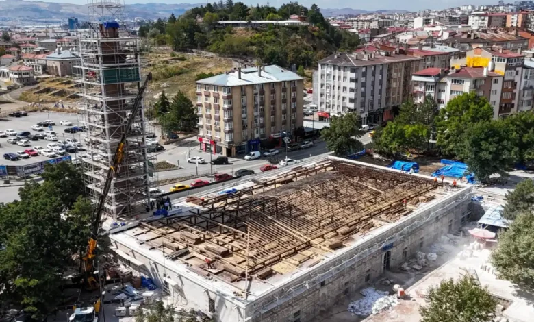 Sivas Ulu Cami’de restorasyon çalışması sürüyor