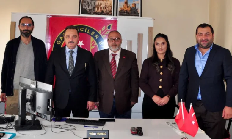 TİMBİR Heyetinden Kars Gazeteciler Birliği'ne ziyaret