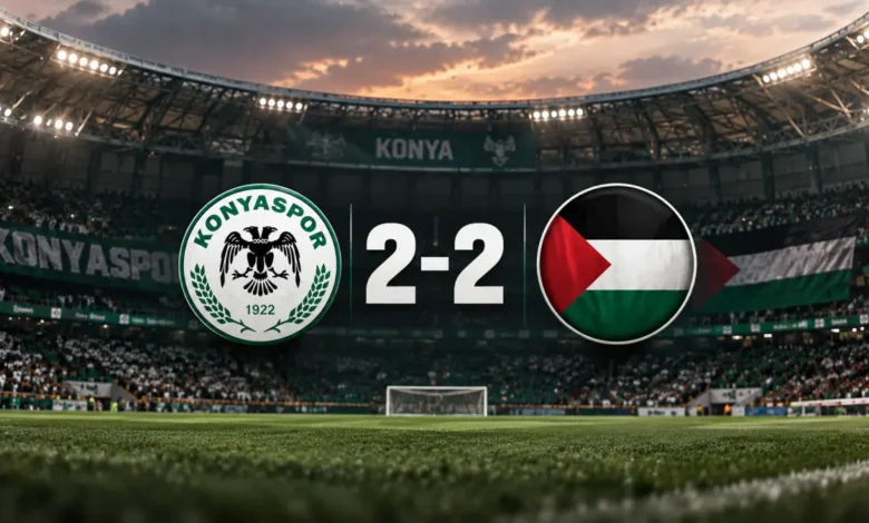 Konyaspor ile Filistin Milli Takımı Kardeşlik için sahaya çıktı