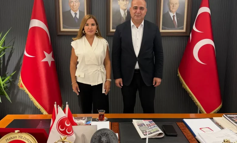 MHP Adana İl Başkanı Hakan Yıldırım’a Dr. Demet Çardak’tan ziyaret