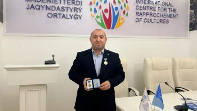 TİMBİR Genel Başkan Yardımcısı Akil Alesger’e Kazakistan’da anlamlı ödül