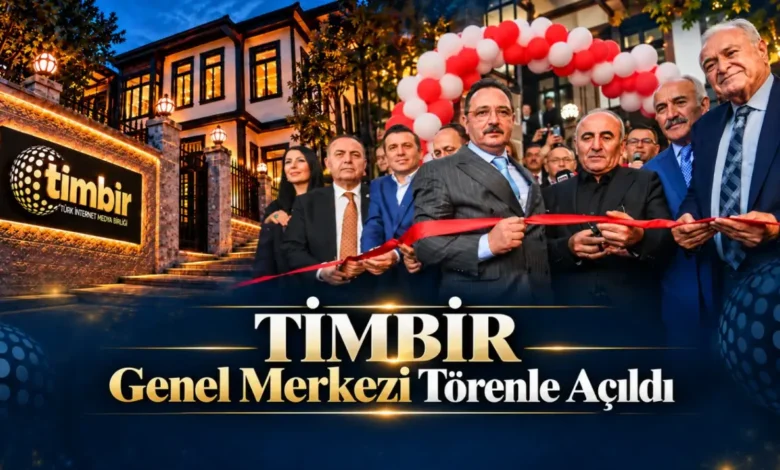Ankara’da medya zirvesi: TİMBİR’in yeni Genel Merkezi törenle açıldı